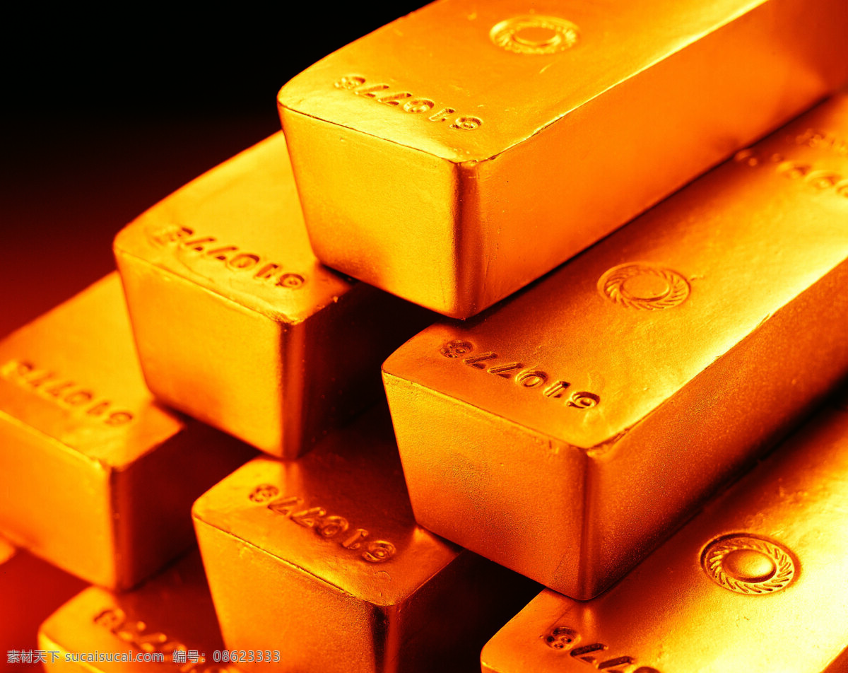 堆 一起 金块 金砖 黄金 金子 金条 金黄 金融素材 金融货币 商务金融