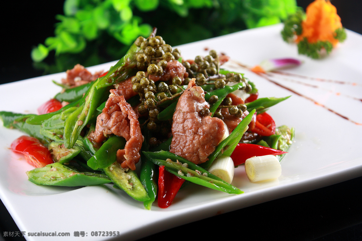 双椒牛柳 鲜花椒 牛肉 美食摄影 餐饮美食 传统美食