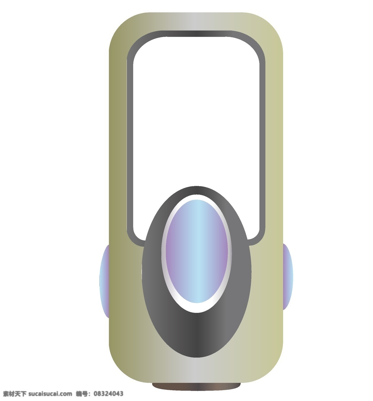 绿色 立体 加湿器 插图 电子 保湿
