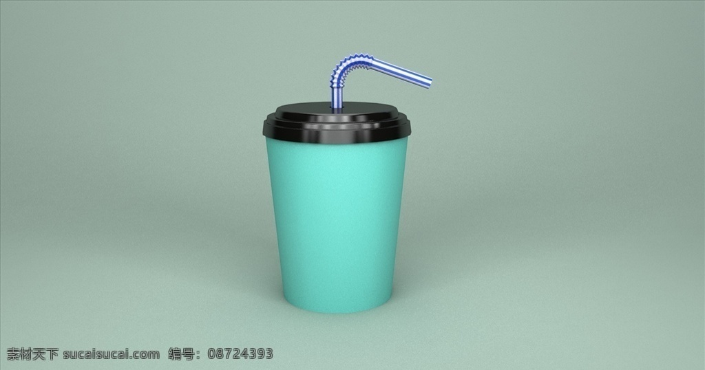 奶茶杯模型 3d 模型 c4d 奶茶杯 样机 3d设计 其他模型