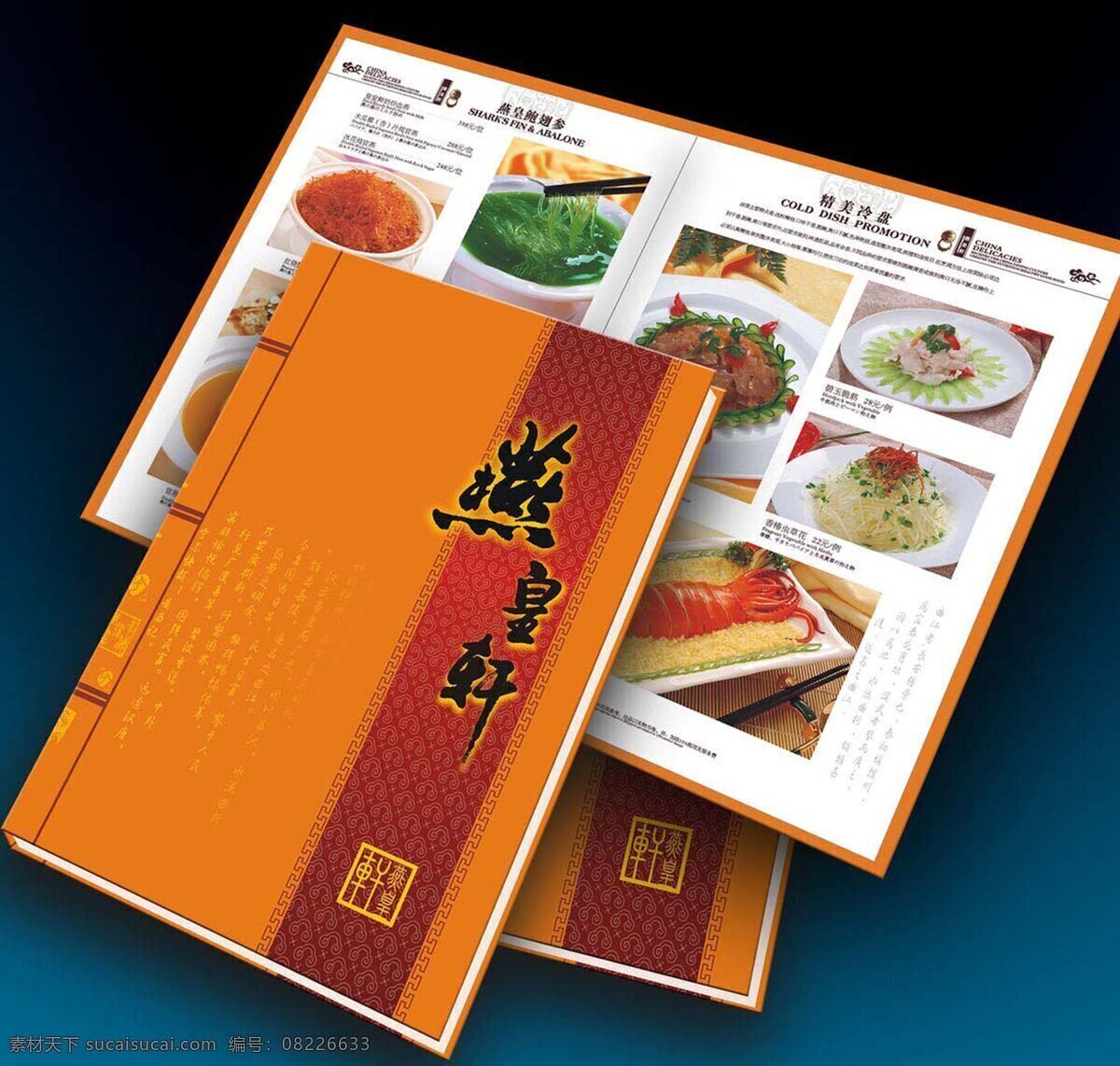 菜谱 菜单 餐饮美食 封面 摄影图库 画册