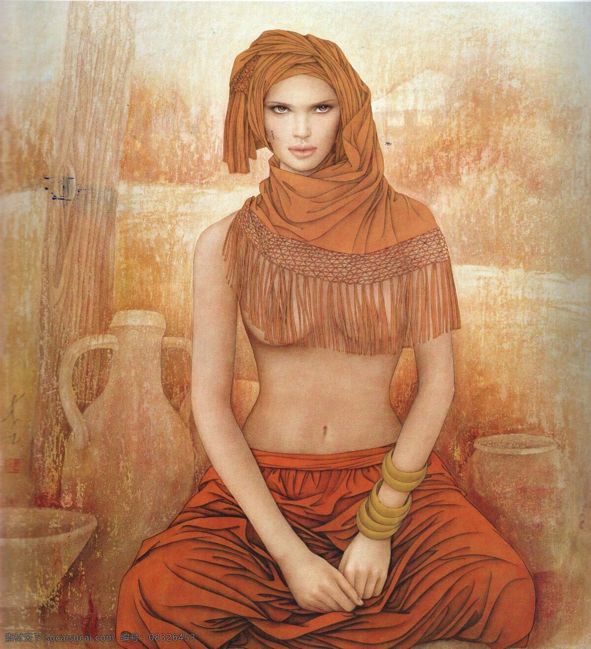 工笔画 中国工笔画 美女 妇女 背景 文化艺术 绘画书法 设计图库