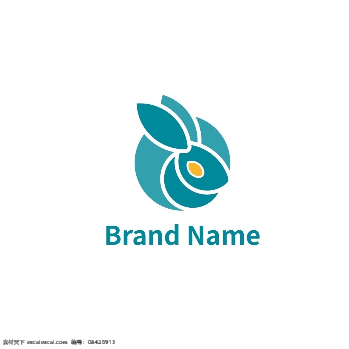 简约清新兔子LOGO素材图片下载-素材编号08426913-素材天下图库