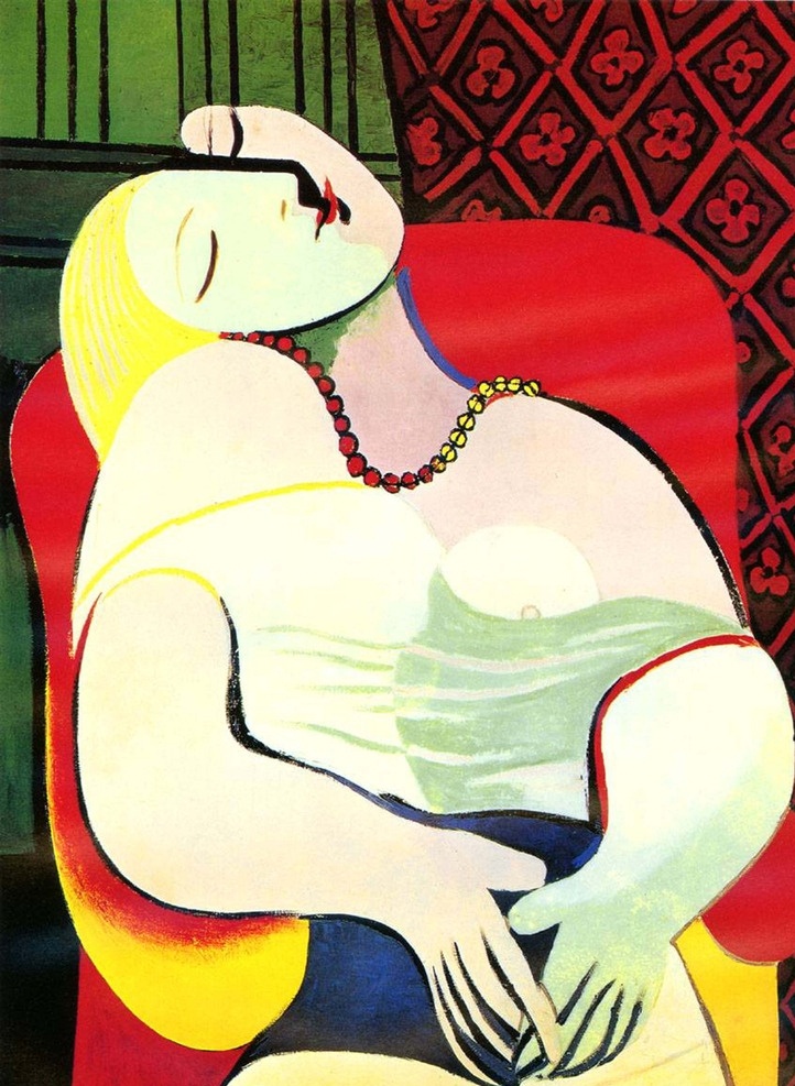 梦 毕加索 1932年 艺术 油画 名家 艺术名作 文化艺术 绘画书法