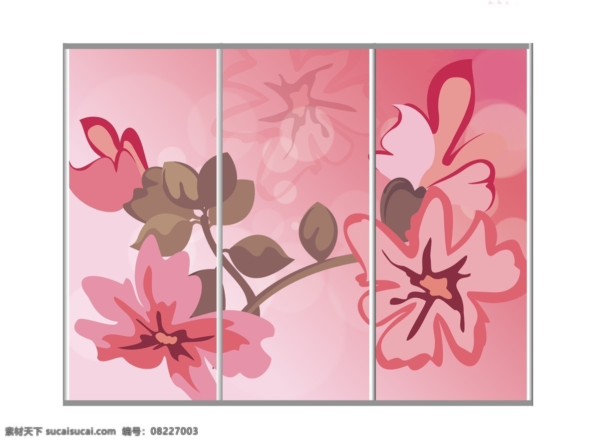 玻璃移门 插画 底纹背景 粉色背景 花草 花朵 花卉 梦幻背景 花卉移门图案 简约移门图案 梦幻花纹移门 梦幻花纹 梦幻 移门 图案 时尚花纹 时尚花卉 叶子 设计素材 矢量 梦幻时尚花纹 矢量移门 移门图案 家居装饰素材