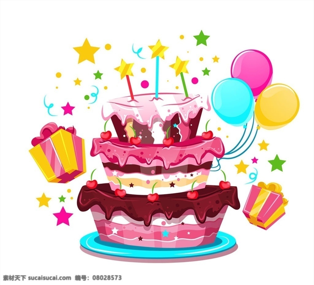 卡通 生日蛋糕 矢量 卡通生日蛋糕 矢量素材 手绘 水彩 蛋糕 甜点 奶油蛋糕 水果蛋糕 冰淇淋 生日 面包 糕点 元素 生日礼物 双层蛋糕 婚礼蛋糕