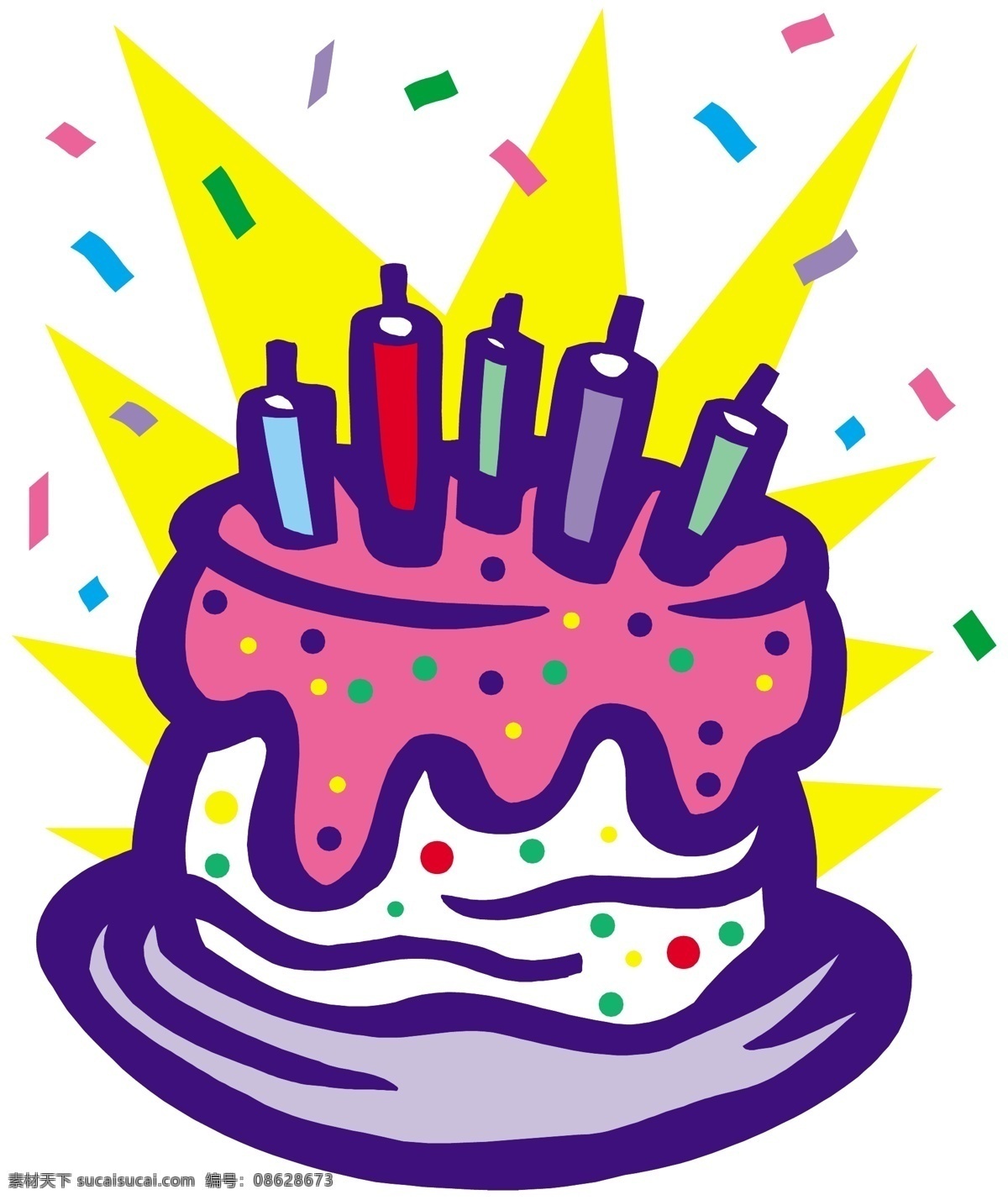 蛋糕 蛋糕模板下载 蛋糕矢量素材 节日素材 蜡烛 生日 生日素材 矢量图库 其他节日