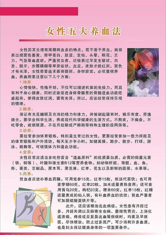 女性 五大 养 血 法 生活百科 矢量图库 医疗保健 养血 海报 其他海报设计