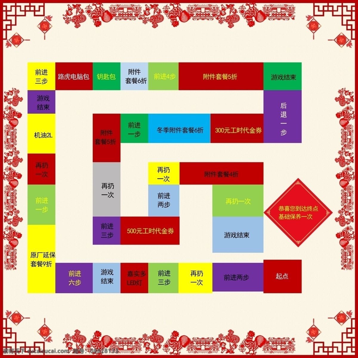 游戏 游戏地贴 大富翁地贴 活动地贴 分层