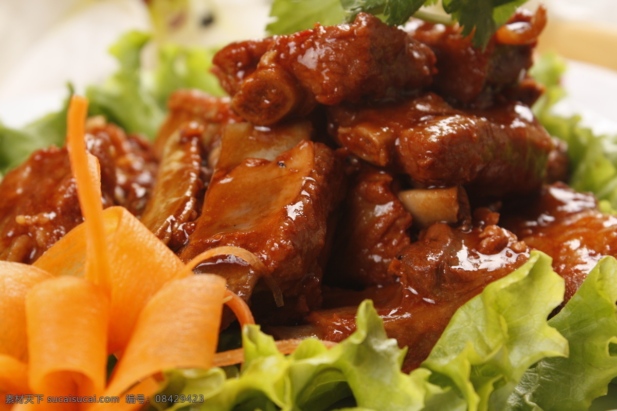 红烧排骨 烧排骨 焖排骨 排骨 猪排 炒菜类 餐饮美食 传统美食
