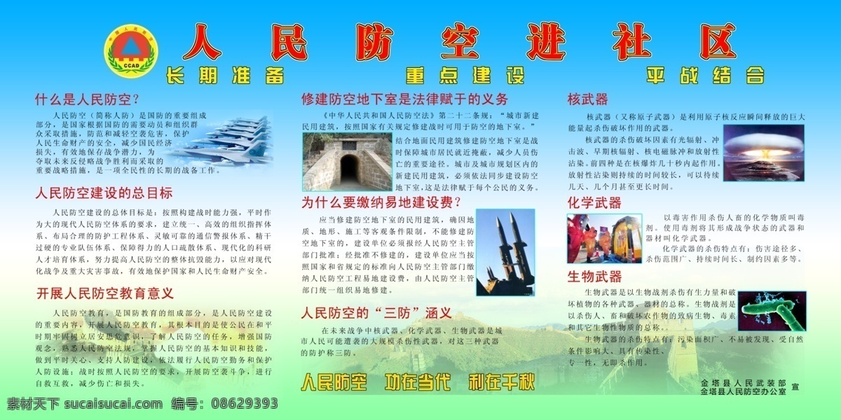 防空 知识 展板 党务展板 广告设计模板 教育 军事 源文件 展板模板 防空知识展板 其他展板设计