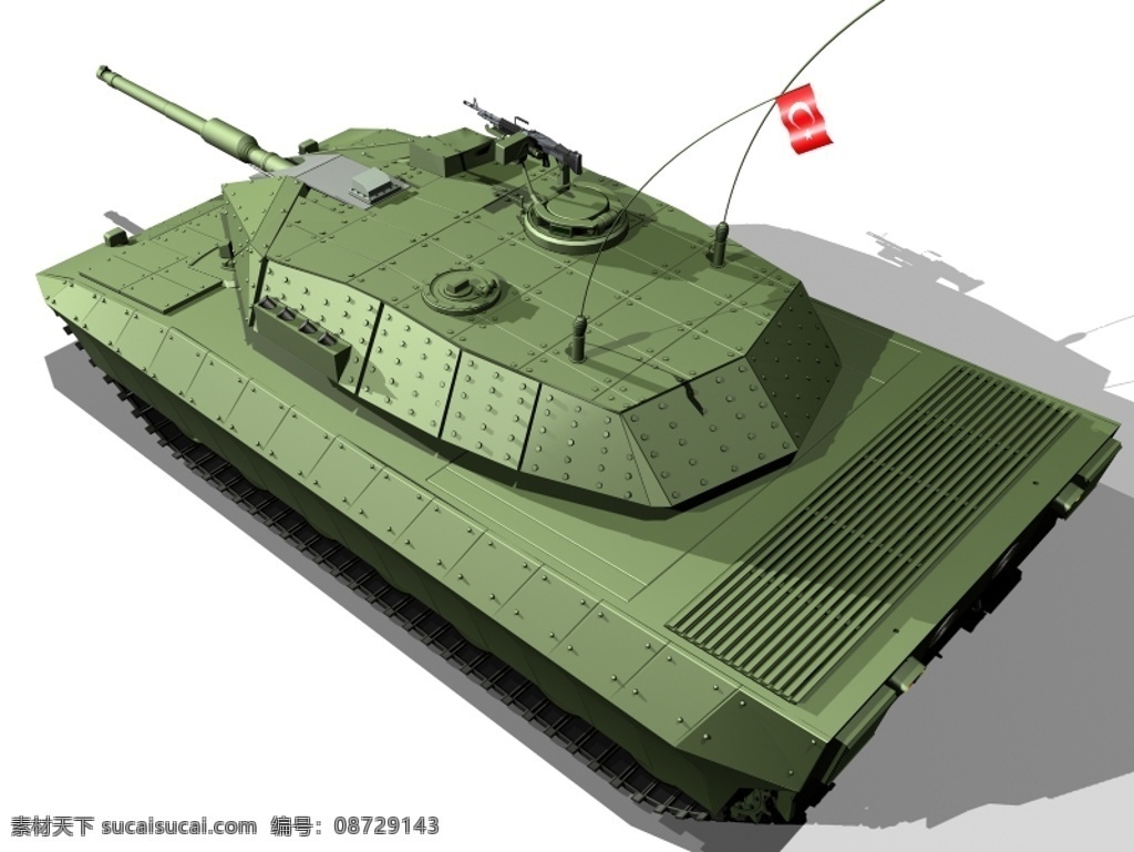 阿提 拉 gbt 2000 军队 军事 坦克 武器 3d模型素材 其他3d模型