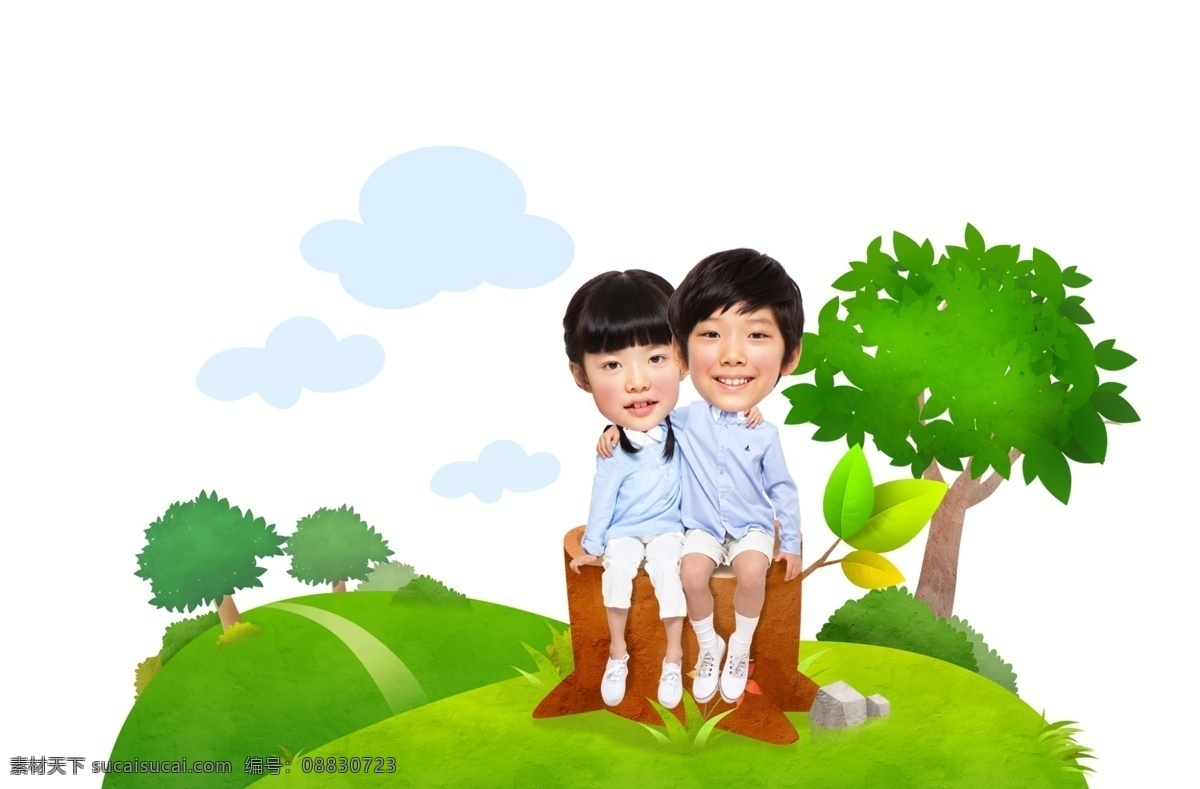 白云 草地 草原 插画设计 大树 大自然 动漫设计 儿童卡通 风光 风景 幸福 童年 模板下载 幸福童年 树墩 树桩 绿叶 绿树 兄妹 蓝天 美景 景色 景观 童年生活 可爱儿童 小孩 孩子 可爱童年 家庭幸福 美满生活 手绘 漫画 水彩画 卡通 油画风格 动漫风格 梦幻世界 油画 幻想世界 幼儿卡通 fantasy 童话世界 卡通世界 卡通设计 漫画设计 手绘设计 炫 p 插画集