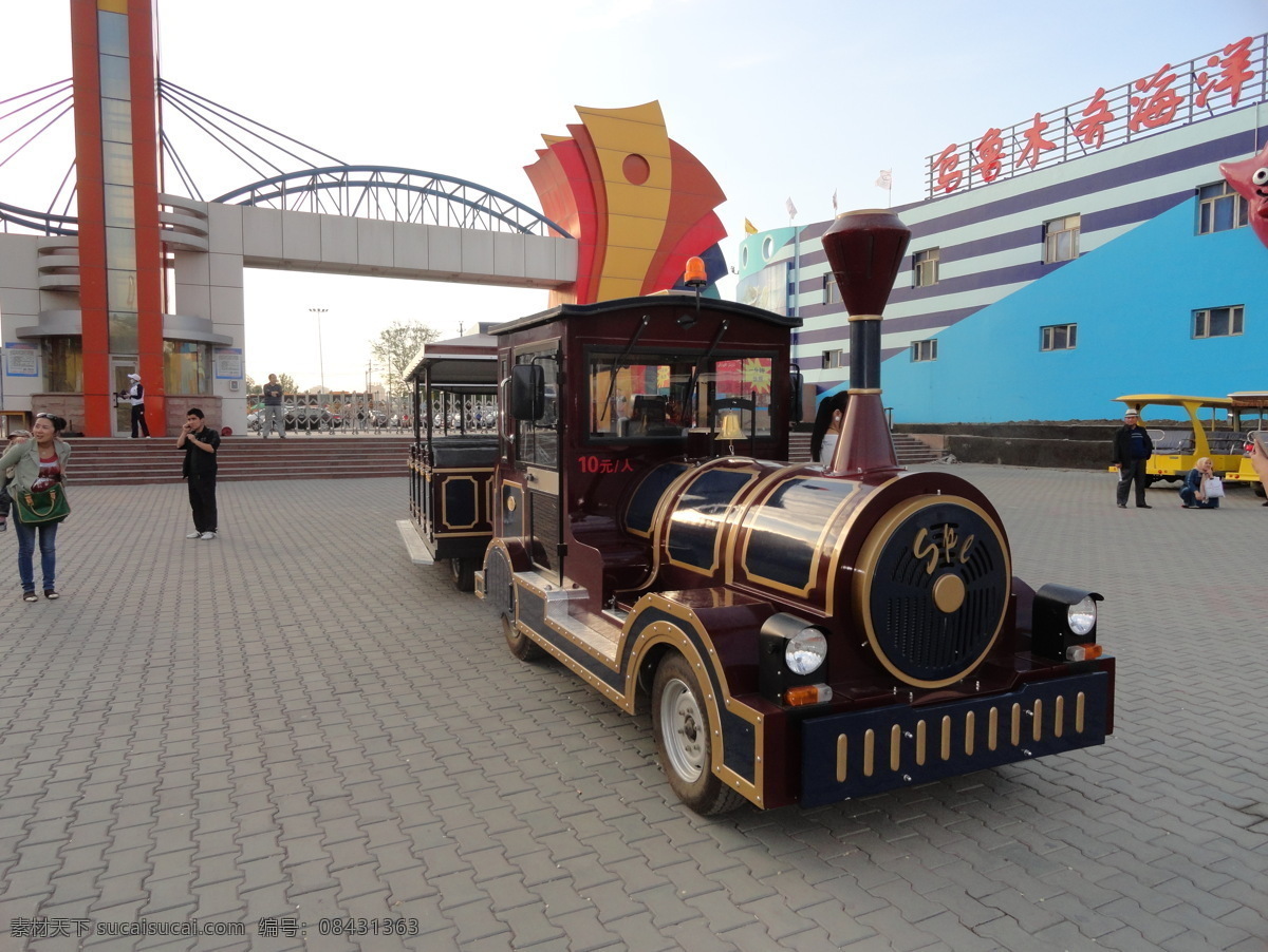小火车 模型 公园 传统文化 文化艺术