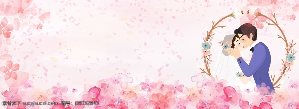 唯美 小 清新 花朵 婚礼 浪漫 玫瑰花朵 婚庆 花卉 小清新 文艺 新娘新郎 婚纱 礼服 西式婚礼 海报
