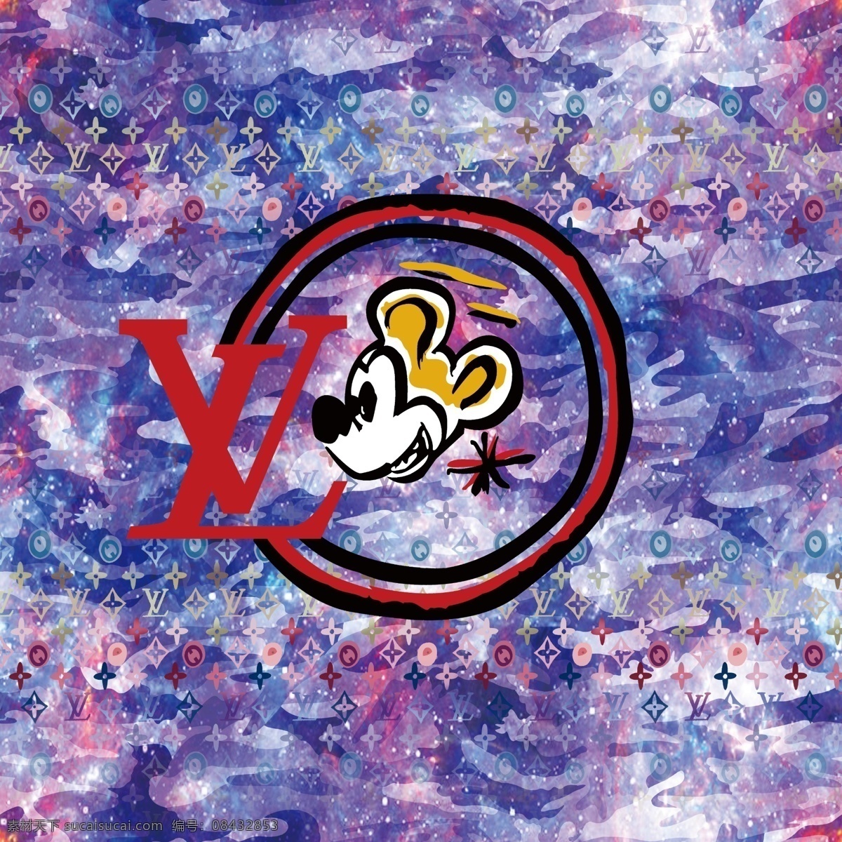 大牌 logo 男装 印花 标志 数码 米奇 树 几何 字母 人头 分层