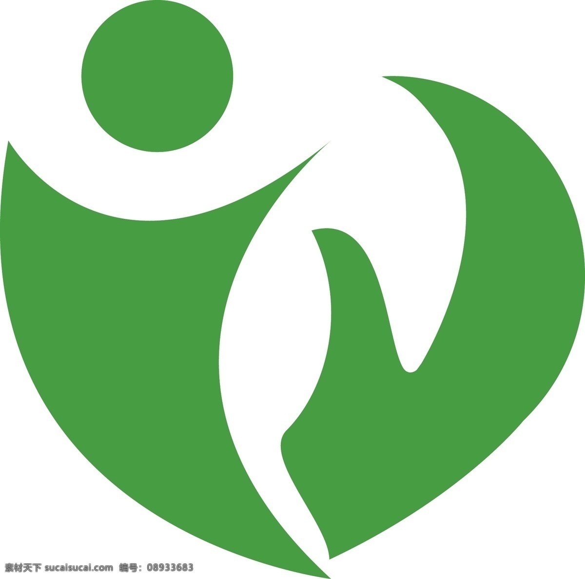 健康 呵护 logo 绿色 心 人 手 ai源文件 医学 爱心 绿色logo 健康logo 会议 企业 医疗