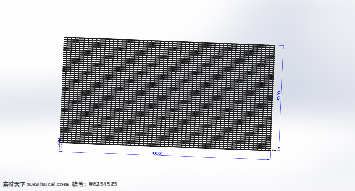 光栅 模型 尺寸 大小 3d模型素材 建筑模型