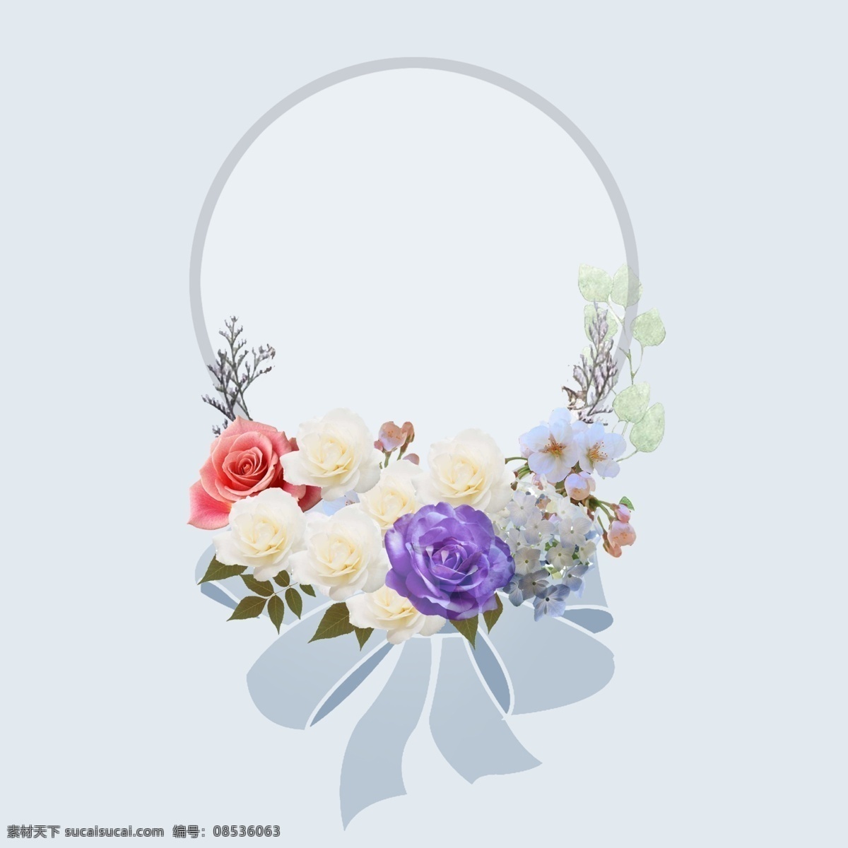 小清 新森 系 花环 免 抠 边框 唯美 大气 蓝色 森系 小清新 日系 浪漫 素雅 高端 花 植物 紫色 淡蓝色 浅色 优雅 海报 请帖 免抠