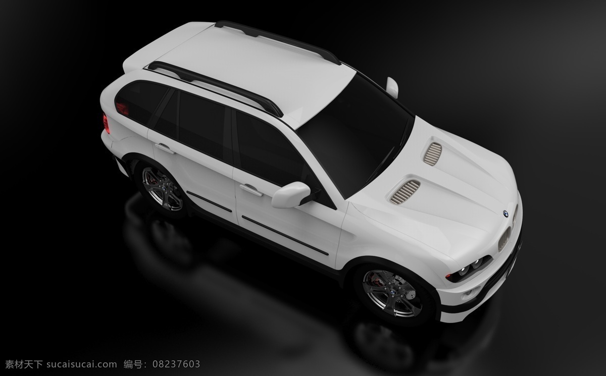 宝马 x6 效果图 3d设计 白色 高档 工业设计 交通工具 最近爱车 3d模型素材 其他3d模型