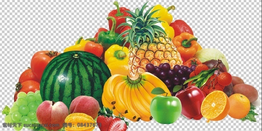 水果蔬菜堆 水果 蔬菜 水果堆 蔬菜堆 食欲 瓜果蔬菜 分层 源文件