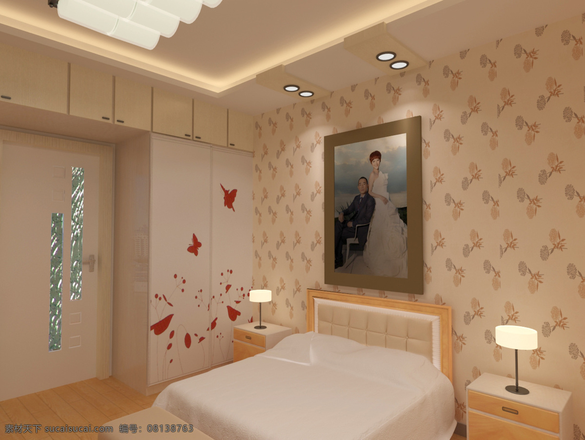 主 卧室 环境设计 室内设计 温馨 主卧室 家居装饰素材