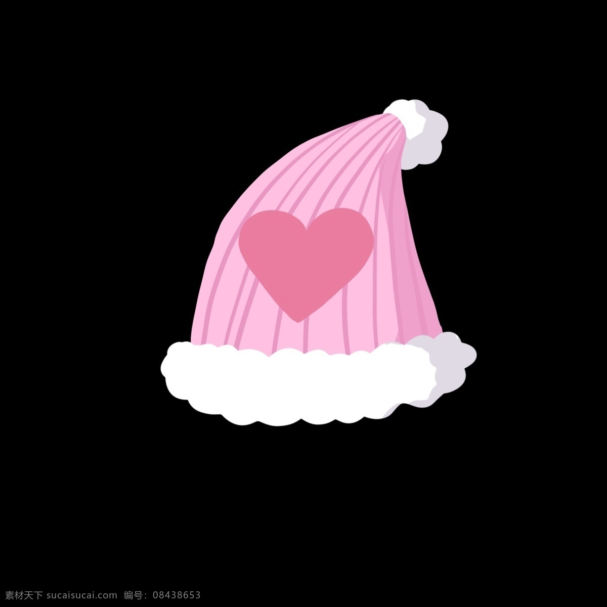 粉色 爱心 毛线 帽子 针织毛线帽子 白色毛绒边边 可爱 少女心爆棚 暖和 冬天 冬日 冬季 桃心