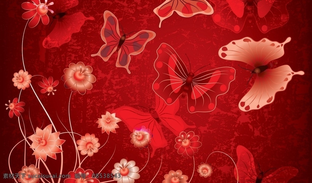 卡通背景 花纹背景 蝴蝶背景 蝴蝶 花朵 花卉 花藤 花纹 底纹 背景墙 装饰画 客厅背景 家居 装饰 时尚 背景 背景素材 手绘 卡通 底纹边框 背景底纹
