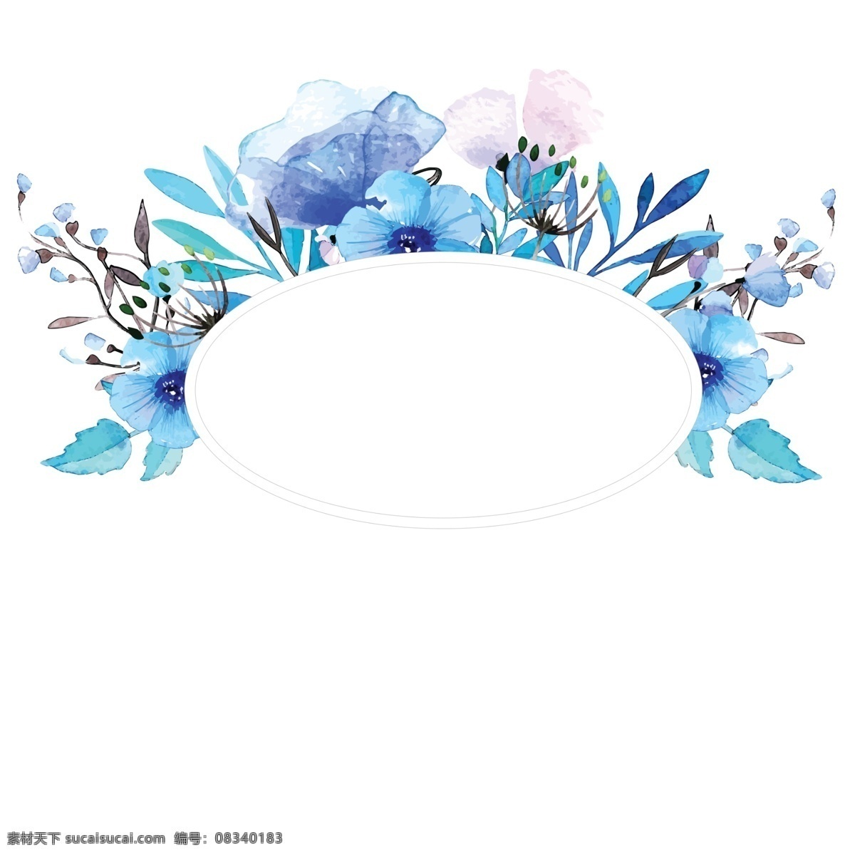 唯美 紫色 手绘 花朵 鲜花 高清