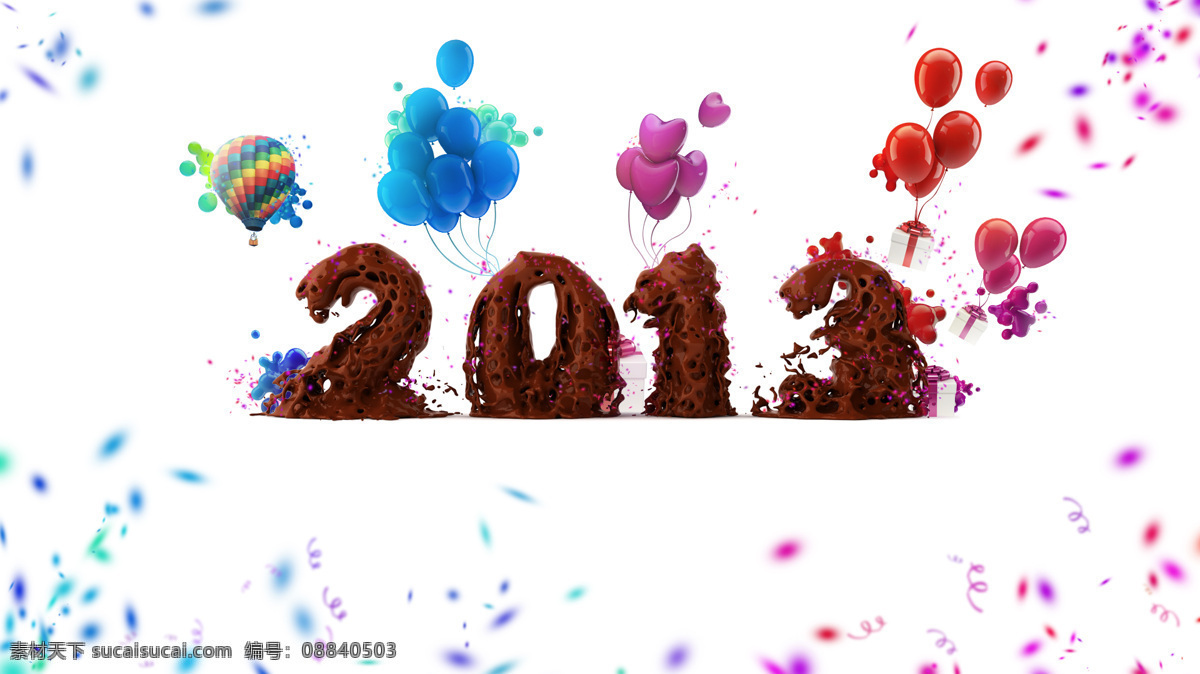 2013 巧克力 艺术 字 气球 新年 字体 立体 蛇年字体 春节字体 节日庆典 生活百科