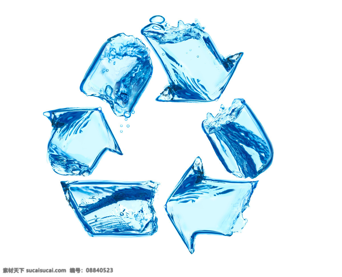 清水 组成 回收 标 动感水花 水纹 水珠 飞溅 回收标 环保 节能 能源保护 水图片 生活百科