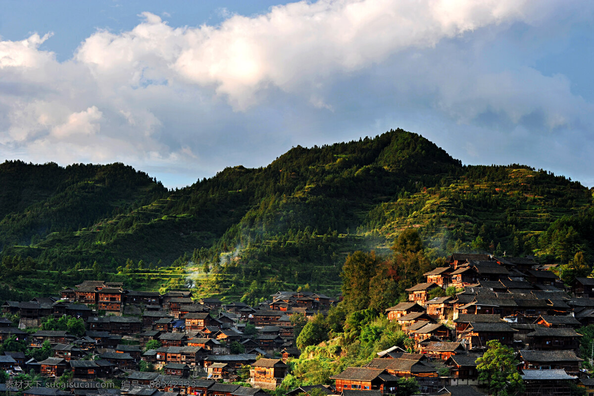 唯美 风景 风光 旅行 人文 贵州 千户苗寨 苗寨 苗族建筑 西江千户苗寨 旅游摄影 国内旅游