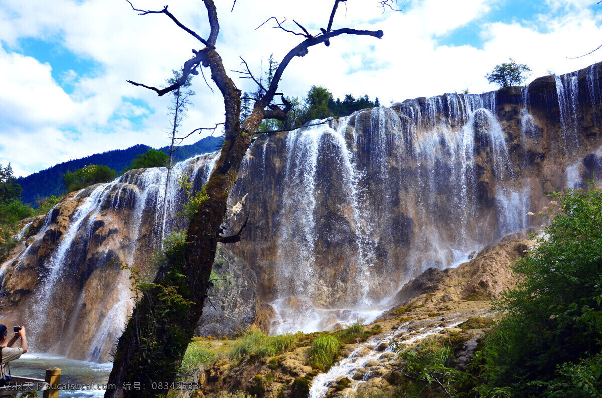 九寨沟 诺日朗瀑布 水景 雪域高原 原始美 旅游摄影 国内旅游