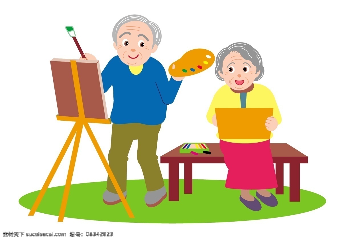 矢量 老人 户外 写真 esp 老年生活 模板下载 家庭 祖父 祖母 夫人 生活 老年人的生活 旅行 晚年 轮椅 卡通 矢量卡通