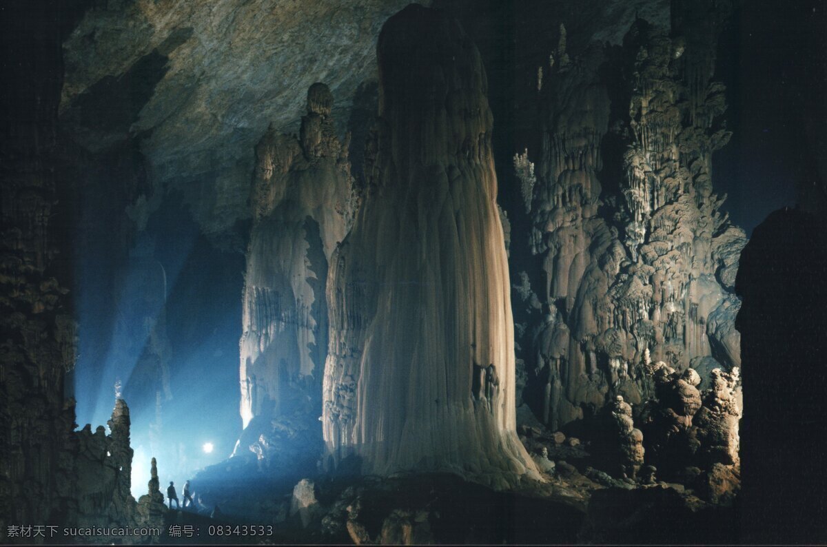 贵州织金洞 溶洞 贵州 石钟乳 地下 旅游 自然景观 摄影图库