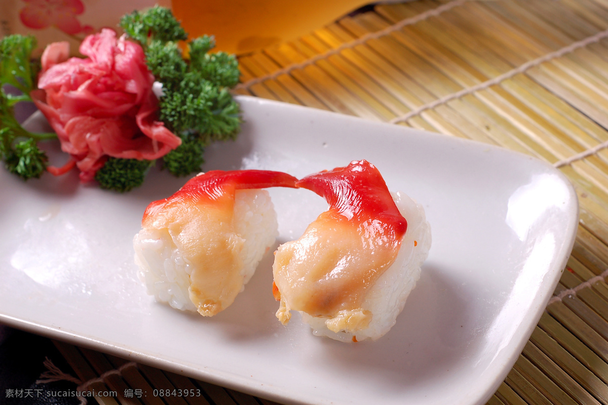 北极贝握寿司 美食 传统美食 餐饮美食 高清菜谱用图