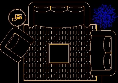 沙发 平面图 块 cad 家具 图 更新