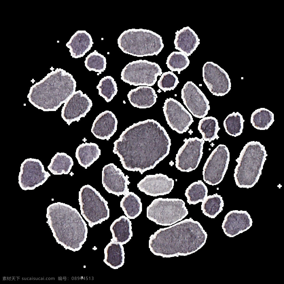 灿 黑 石头 透明 装饰 免扣素材 透明素材 艺术斑点 装饰图案