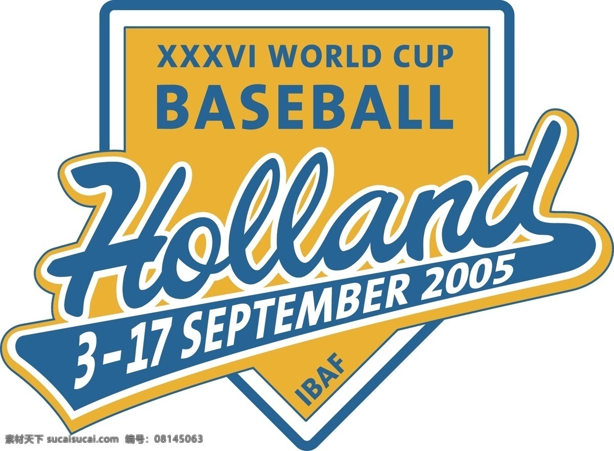 荷兰 2005 世界杯 棒球 自由 标志 psd源文件 logo设计