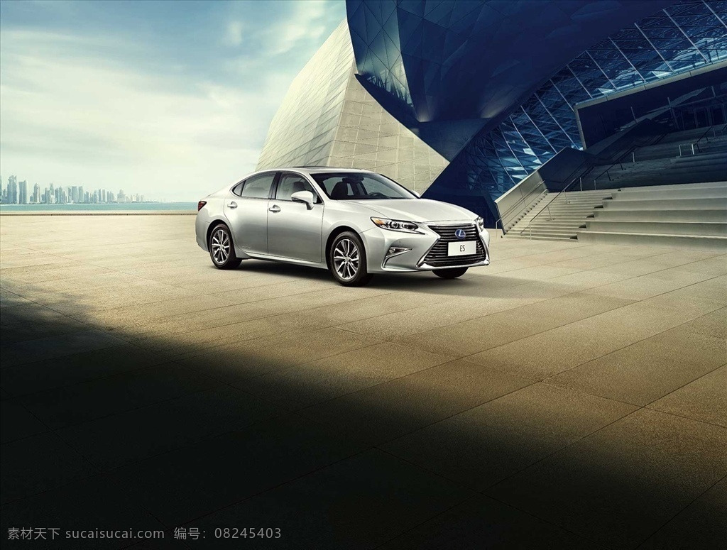 雷克萨斯es 汽车 雷克萨斯 新es lexus 凌志 高档汽车 商务车 豪华 名车 豪车 轿车 三厢车 进口汽车 天空 交通工具 背景海报 汽车广告 汽车海报 汽车背景 汽车展架 汽车活动 汽车展板 汽车设计 金属质感 光泽 高清大图 新款 大气 建筑 现代科技