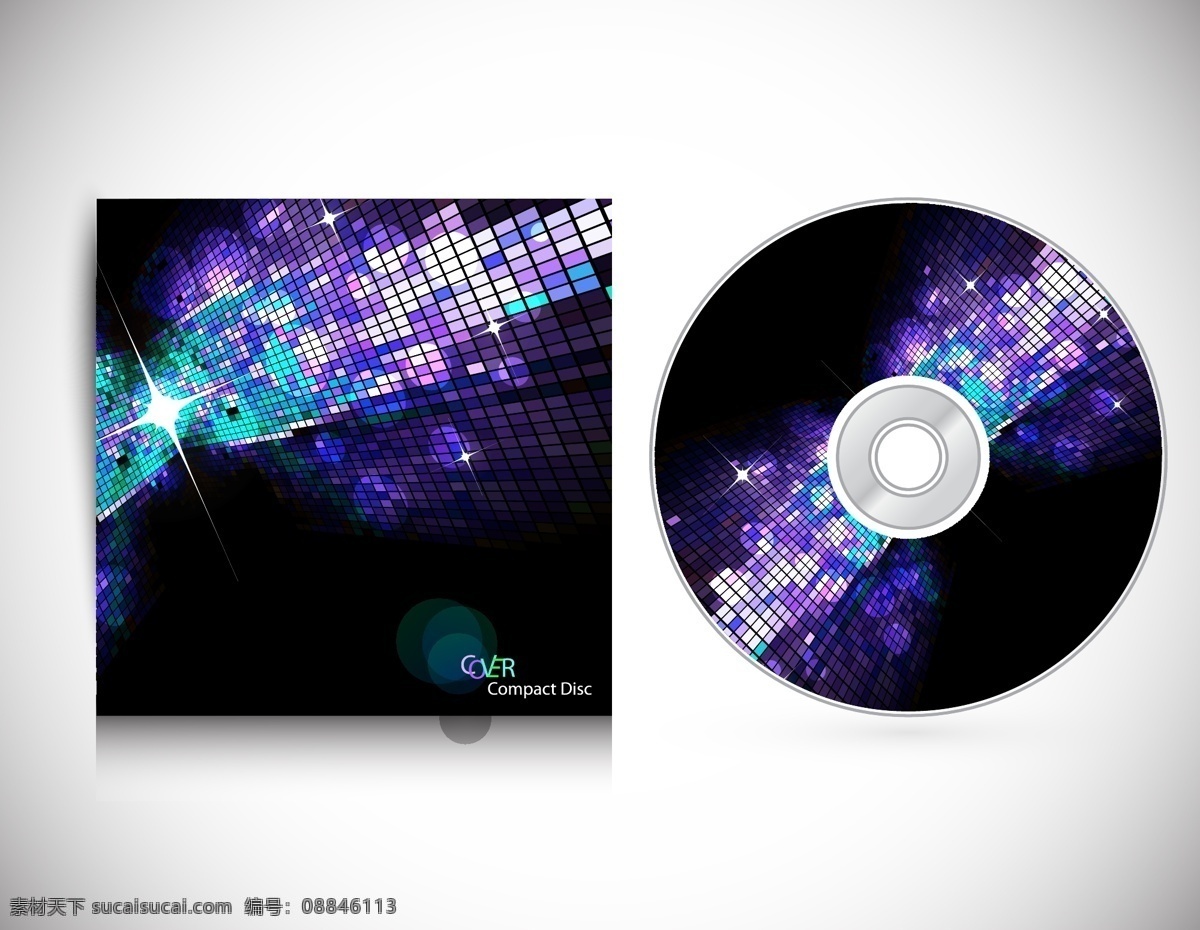 璀璨 酷 炫 矢量 cd 包装 适用 包装设计 格式 矢量图 其他矢量图