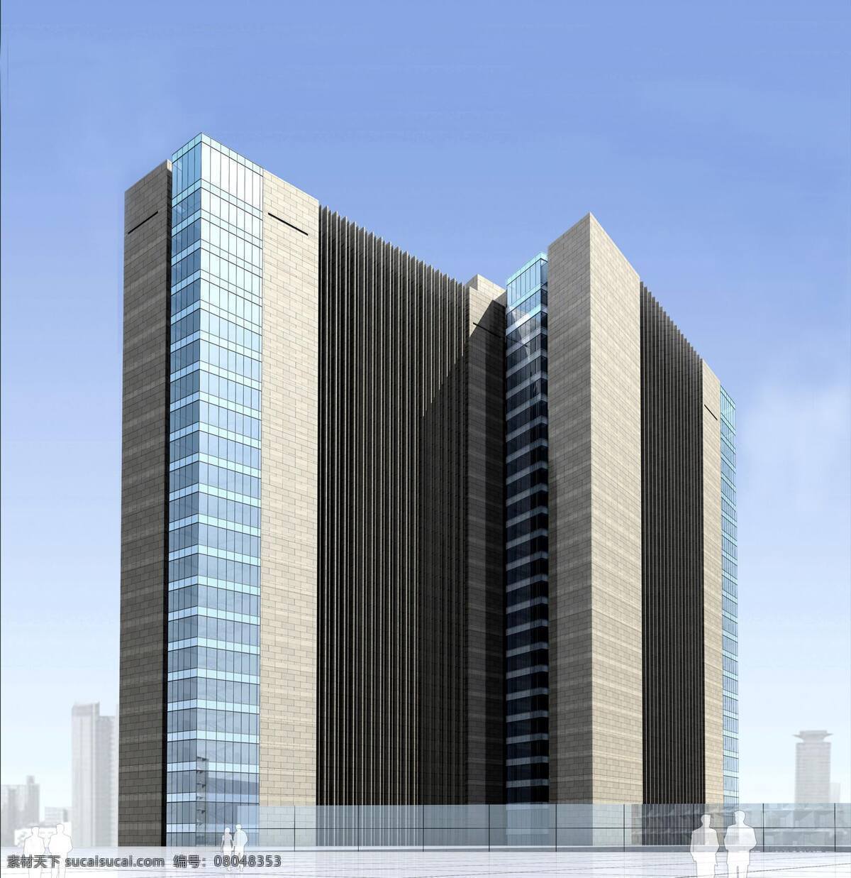 建筑摄影 建筑效果图 竖 线条 立面 表现 家居装饰素材 建筑设计