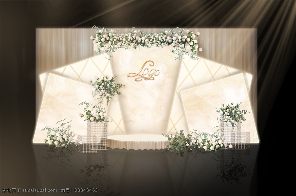 香槟 色 大理石 背景 婚礼 效果图 香槟色 婚礼效果图 大理石背景 多层次