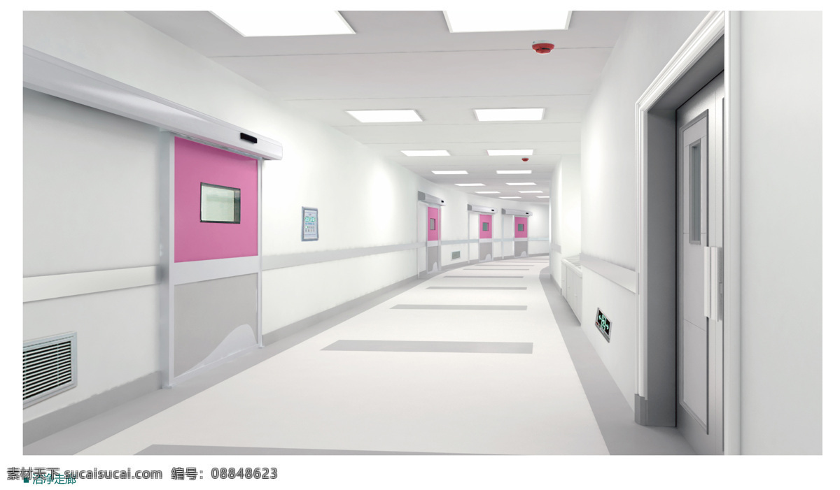 产科洁净走廊 医院 洁净走廊 手术室 装饰 效果图 实验室 dr室 ct室 mr室 3d设计 室内模型