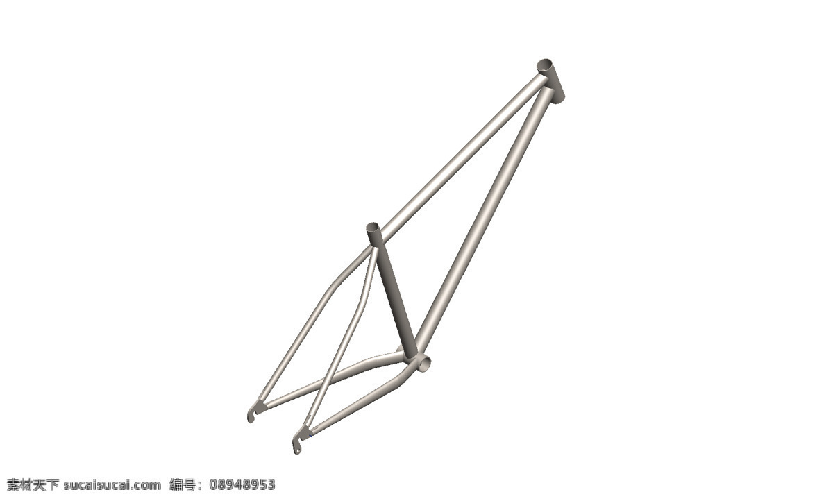 硬式 山地 自行车 框架 钢 山 钢框架 3d模型素材 其他3d模型