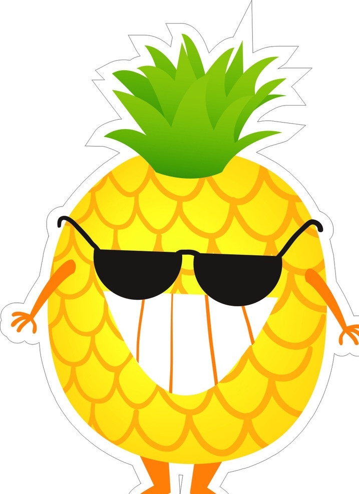 菠萝 标志 菠萝logo 水果logo 水果标志 标志图标 企业 logo