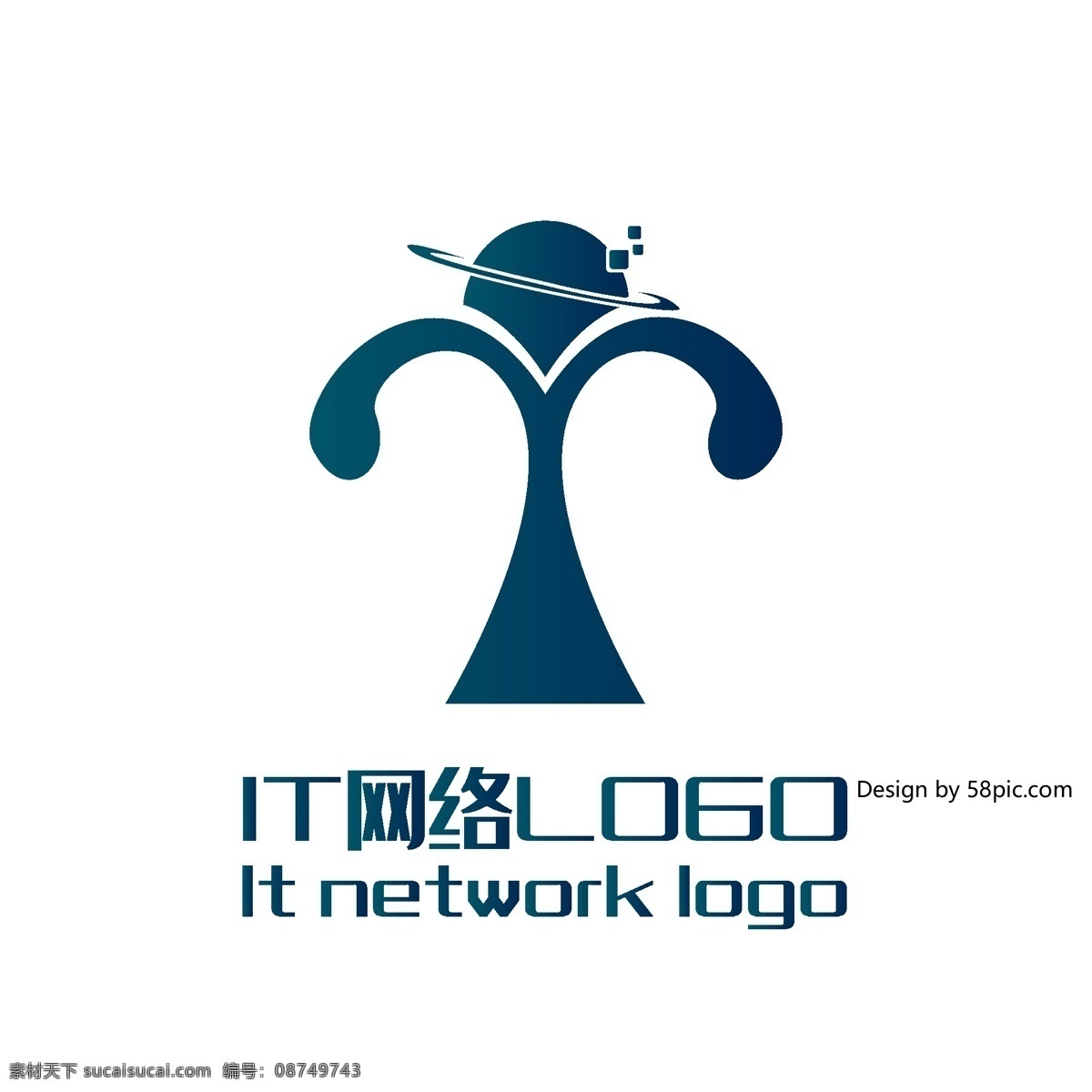 原创 创意 简约 y 字 树苗 星球 it 网路 logo 可商用 字体设计 网络 标志