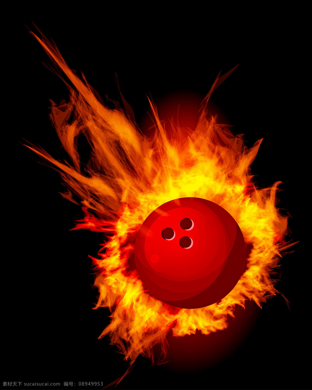 火焰 燃烧 保龄球 火苗 保龄球运动 体育运动 其他类别 生活百科 黑色