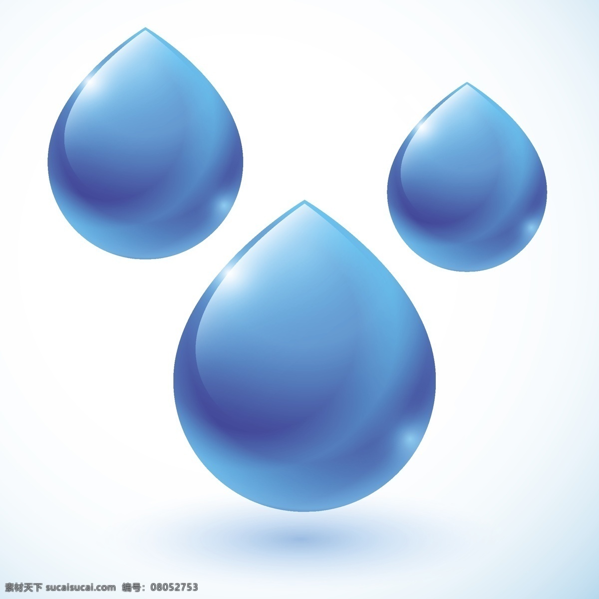 水滴 矢量水滴 水珠 露珠 按钮图标 标志图标 其他生物 水滴效果 生活百科 矢量素材 白色