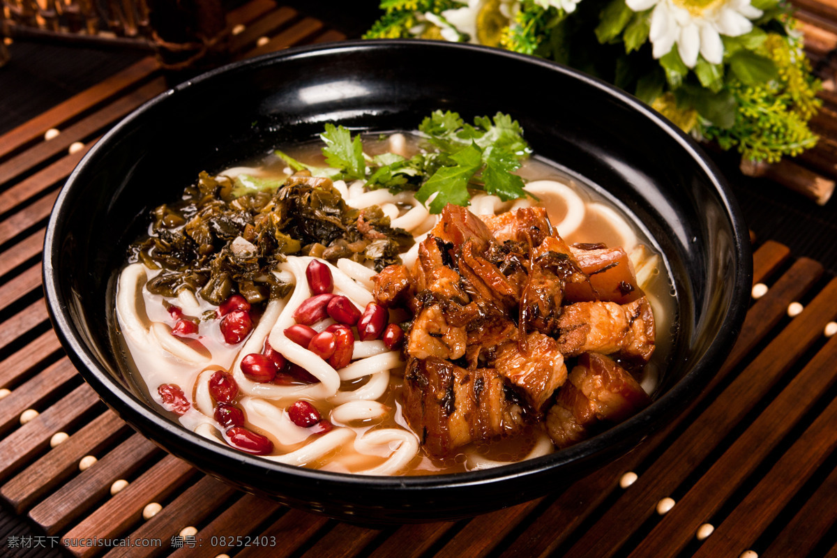 红烧肉酸菜面 红烧肉乌冬面 红烧肉粉面 传统粉面 米粉 餐饮美食 传统美食